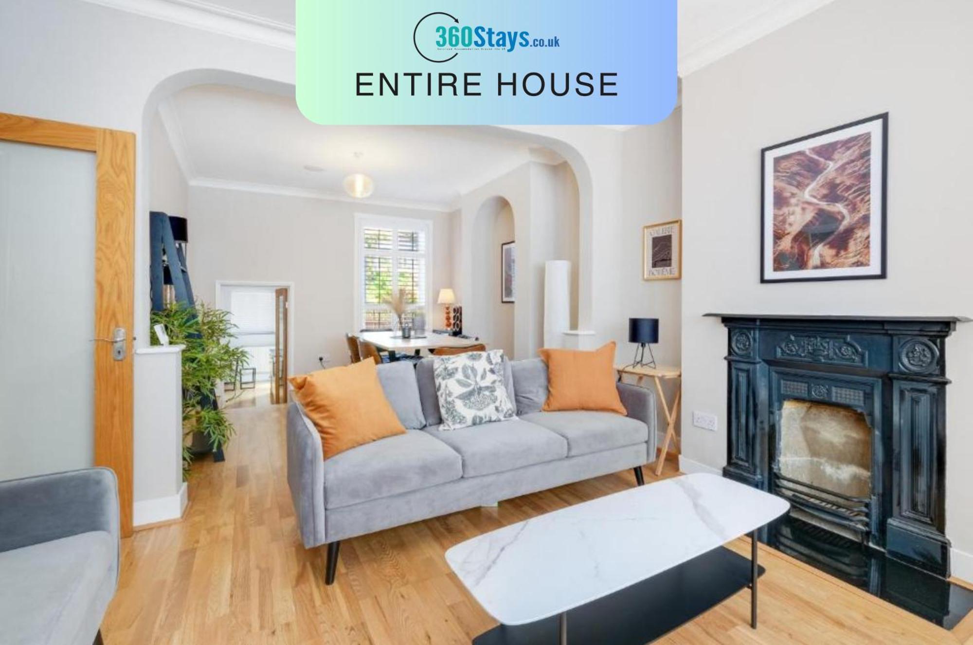 Luxury 3 Bedroom 2 Bathroom House, Fulham By 360Stays Лондон Екстер'єр фото